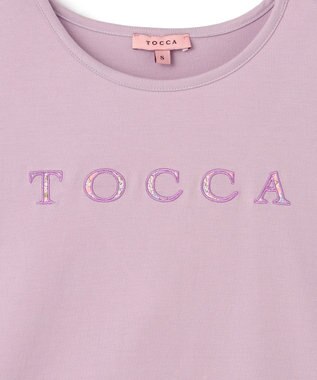 TOCCA 【洗える！】TOCCA PATCHWORK LOGO TEE Tシャツ ピンク系