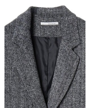 Green Parks ・ＥＬＥＮＣＡＲＥ　ＤＵＥ　ヘリンボーンミドルコート Gray