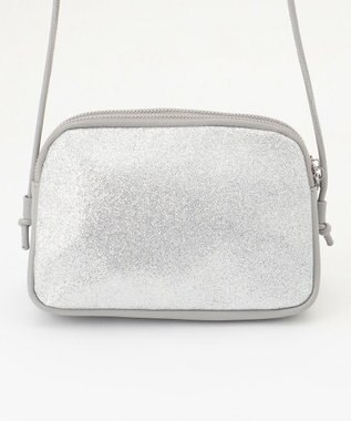 ANY 【前後2WAY】ミニショルダーバッグ グレー×シルバー