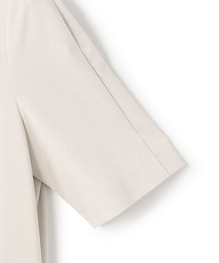 23区 S 【洗える】ストレッチポンチ Aライン ワンピース ライトグレー系