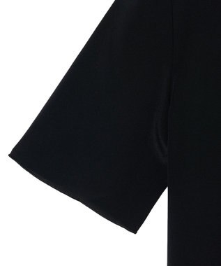 JOSEPH 【FOUNDATIONS】クレープ ド ソワ　シルクTシャツ NEW RUBIN Black