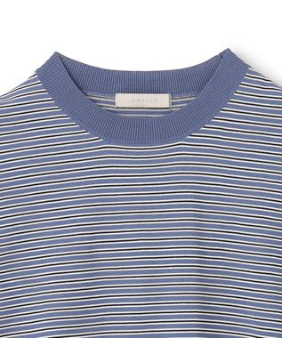 UNFILO MENS FINE MOVE クルーネック ニット [24年春夏商品] ブルーボーダー