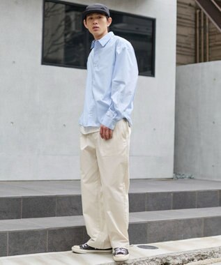 WEGO 【ユニセックス着用ITEM/XSSMLサイズ展開/ウエストゴム】ユルフィットコットンイージーパンツ キナリ