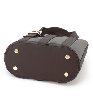 23区 【Oggi8月号掲載】クリア ミニ ショルダーバッグ ダークブラウン系