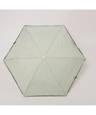 UNBILLION カシュネ cachenez / PUサテンリボン3段折りたたみ傘 グリーン