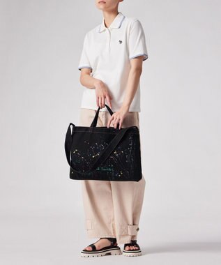 Paul Smith Paul Smith Logo スプラッシュペイント トートバッグ ブラック
