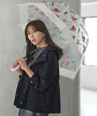 ANY SIS 【WEB限定】Plantica×Wpc.コラボ フラワー 長傘 ホワイト系