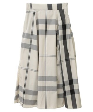 YECCA VECCA 撥水メモリーフレアスカート Light Beige