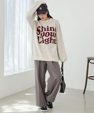 WEGO グラフィックニットBIGプルオーバー 柄17