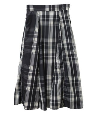 YECCA VECCA 撥水メモリーフレアスカート Navy