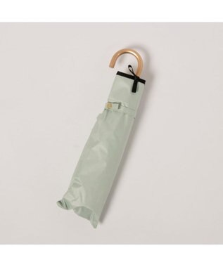 UNBILLION カシュネ cachenez / PUサテンリボン3段折りたたみ傘 グリーン