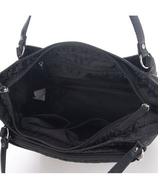 Y'SACCS ポーチ付きモノグラム2WAYトート ブラック