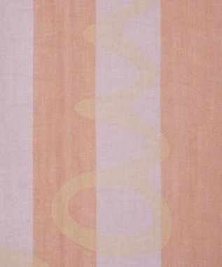 Paul Smith Lilac Stripe Cotton Logo スカーフ ピンク