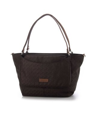 Y'SACCS ポーチ付きモノグラム2WAYトート ブラウン