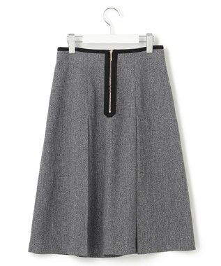 23区 S 【洗える】ツイーディーエトワール Aライン スカート グレー系