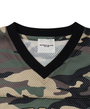 WEGO 【ユニセックス着用ITEM/MLサイズ展開】カモフラナンバリングホッケーT（LS） カーキ