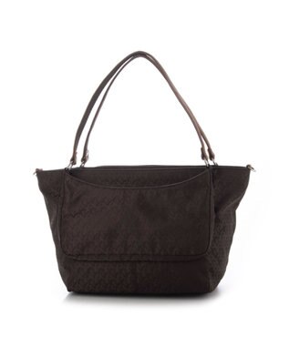 Y'SACCS ポーチ付きモノグラム2WAYトート ブラウン