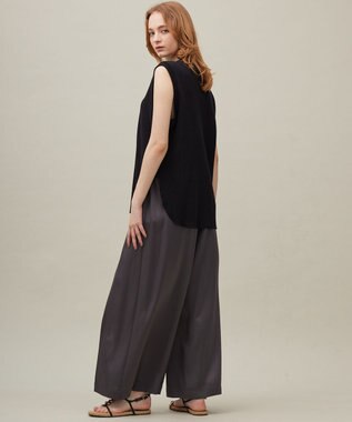 23区 【SACRA】ベアワッフル カットソー ブラック系