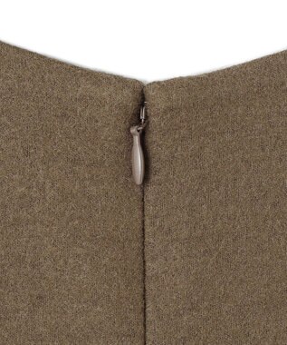 23区 S ウールミルドジャージー ボックスタック ジャンパースカート カーキ系