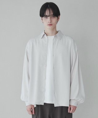 WEGO トロミBIGシャツ ライトベージュ