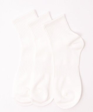 WEGO 3Pムジアンクルソックス ホワイト