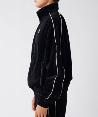 OP／FILA 【Kappa】オーバーシルエット ベロアトラックジャケット ブルー