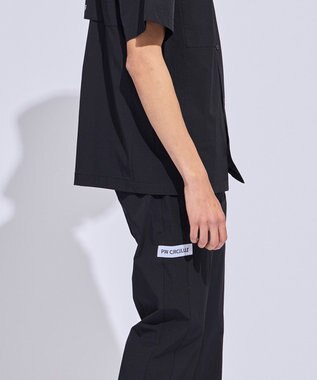PW CIRCULUS 【MEN】サイドパンチング テーパードパンツ ゴルフ ブラック系