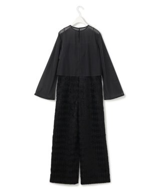 ICB ダイヤカットジャカード オールインワン ブラック系