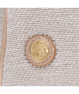 A.D.M.J. 【ファブリック】リネンラメクロス/前金具付トート32cm(Dカン＋)リネンラメクロス/前金具付トート40cm(Dカン＋) SILVER