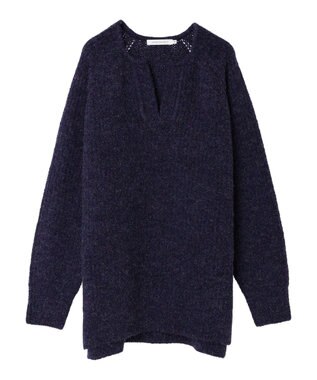 AMERICAN HOLIC ミックスヤーンカフタンニットプルオーバー Purple