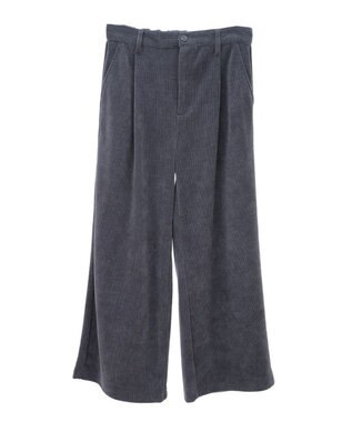 Green Parks コーデュロイワイドパンツ Charcoal Gray