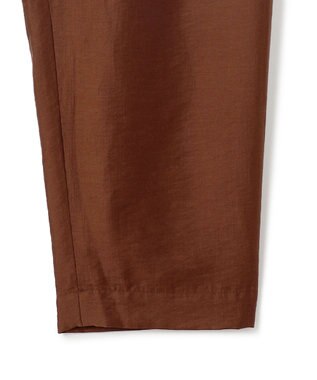 UNFILO MENS 【OCEANS web / YouTube 掲載】ライトウェイトシアー イージーテーパードパンツ ダークブラウン