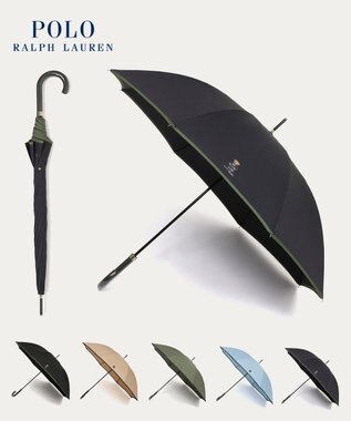 MOONBAT 【WEB限定】POLO RALPH LAUREN(ポロ ラルフローレン)FLAG BEAR 雨傘 長傘 ユニセックス ディープブルー