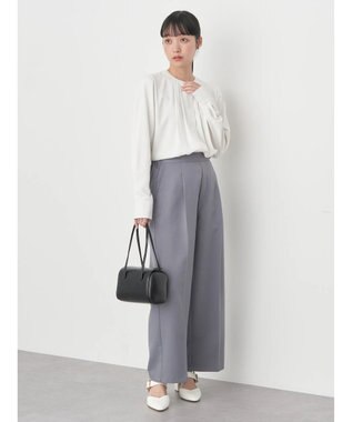 earth music&ecology ストレートパンツ Gray Mixture