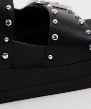 WEGO スタッズベルトサンダル ブラック