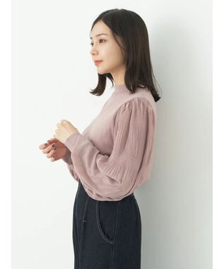 earth music&ecology マジョリカニットプルオーバー Pink Beige