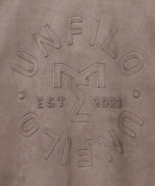 UNFILO MENS 【男女兼用】クリーンスエード エンボスロゴ クルー モカ