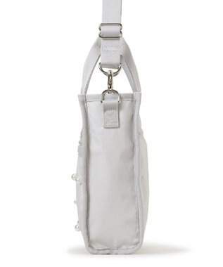 LeSportsac MINI N/S TOTE W/ PEARLS/ミストグレーパール ミストグレーパール