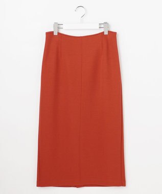 J.PRESS LADIES S ダンボールジャージー ナロー スカート オレンジ系