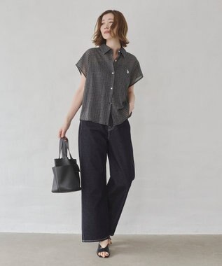 WEGO U.S. POLO ASSN.別注 フレンチスリーブシャツ ブラック