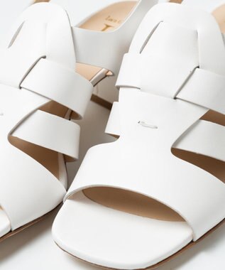 BONTRE 【LucaGrossi/ルカグロッシ】グルカ風ベルトサンダル ホワイト