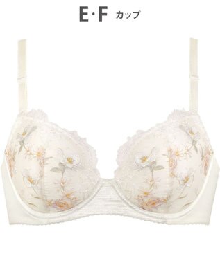 Wing ブラジャー 自然なまるみシルエット ラクなつけごこち ふんわり素材でバストにフィット 【ナチュラルアップブラ】 ブラ KB2061 ウイング／ワコール アイボリー