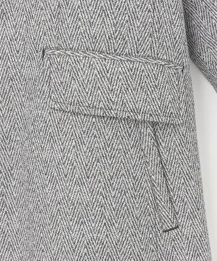 JOSEPH ABBOUD 【撥水/ダウン/ライナー取り外し可能】インターレースヘリンボン コート ライトグレー系7