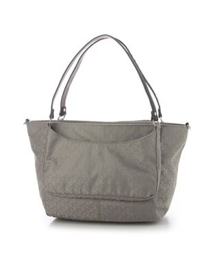 Y'SACCS ポーチ付きモノグラム2WAYトート グレー