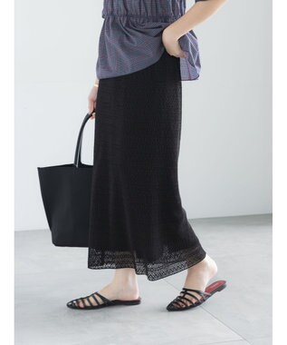 Te chichi レースプリーツナロースカート《2026 SUMMER LOOK item》 ブラック