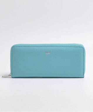 blancle シュリンクレザーラウンドジップ ロングウォレット ロビンエッグブルー