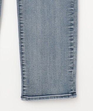 自由区 【WEB限定/洗える】ベビースキンデニム ストレートデニム スカイブルー系