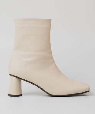 BONTRE 【PRECIEUX JOUET/プレシュウジュエ】ワイドスクエアショートブーツ エクリュ