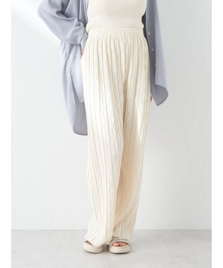 earth music&ecology リラックスセルフカットパンツ（Ｉｖｏｒｙ） Ivory