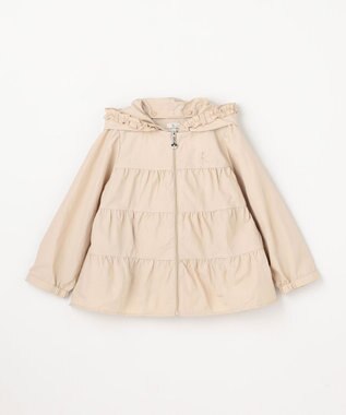 組曲 KIDS 【110-140㎝】 撥水ティアードマウンパ ベージュ